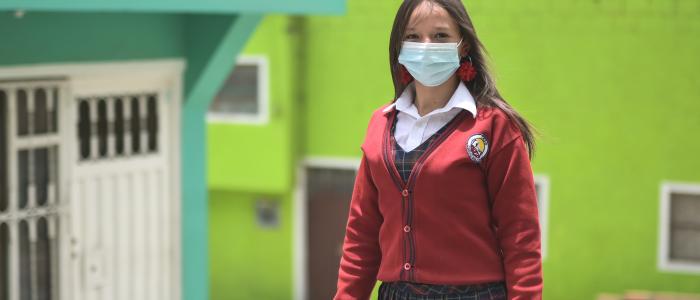 Estudiante en un bario 